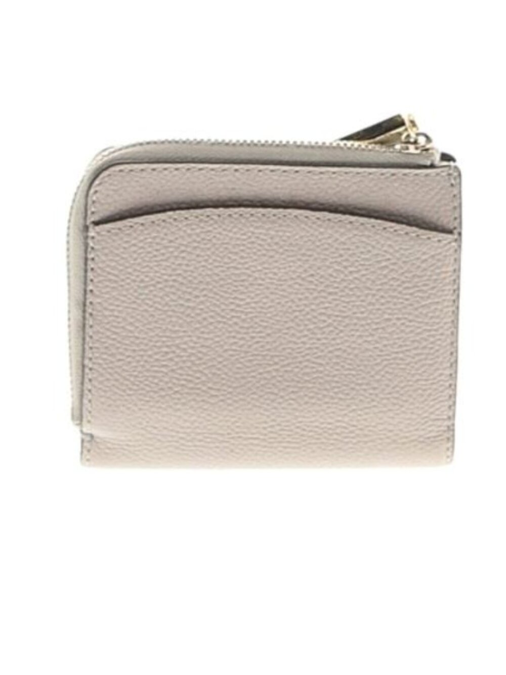Kate Spade New York Leather Wallet Coin Purse Tan Beige Zip Micro Mini 90s Y2K - Picture 2 of 2